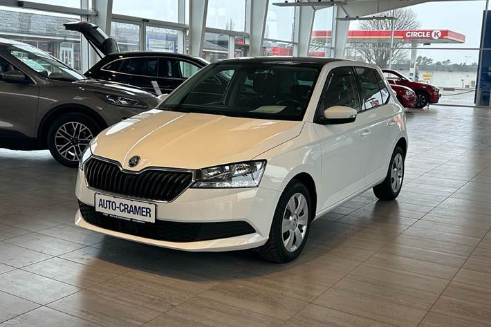 Hvid Skoda Fabia fra 2019