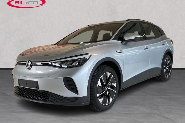 Sølv VW ID.4 fra 2022 set udefra