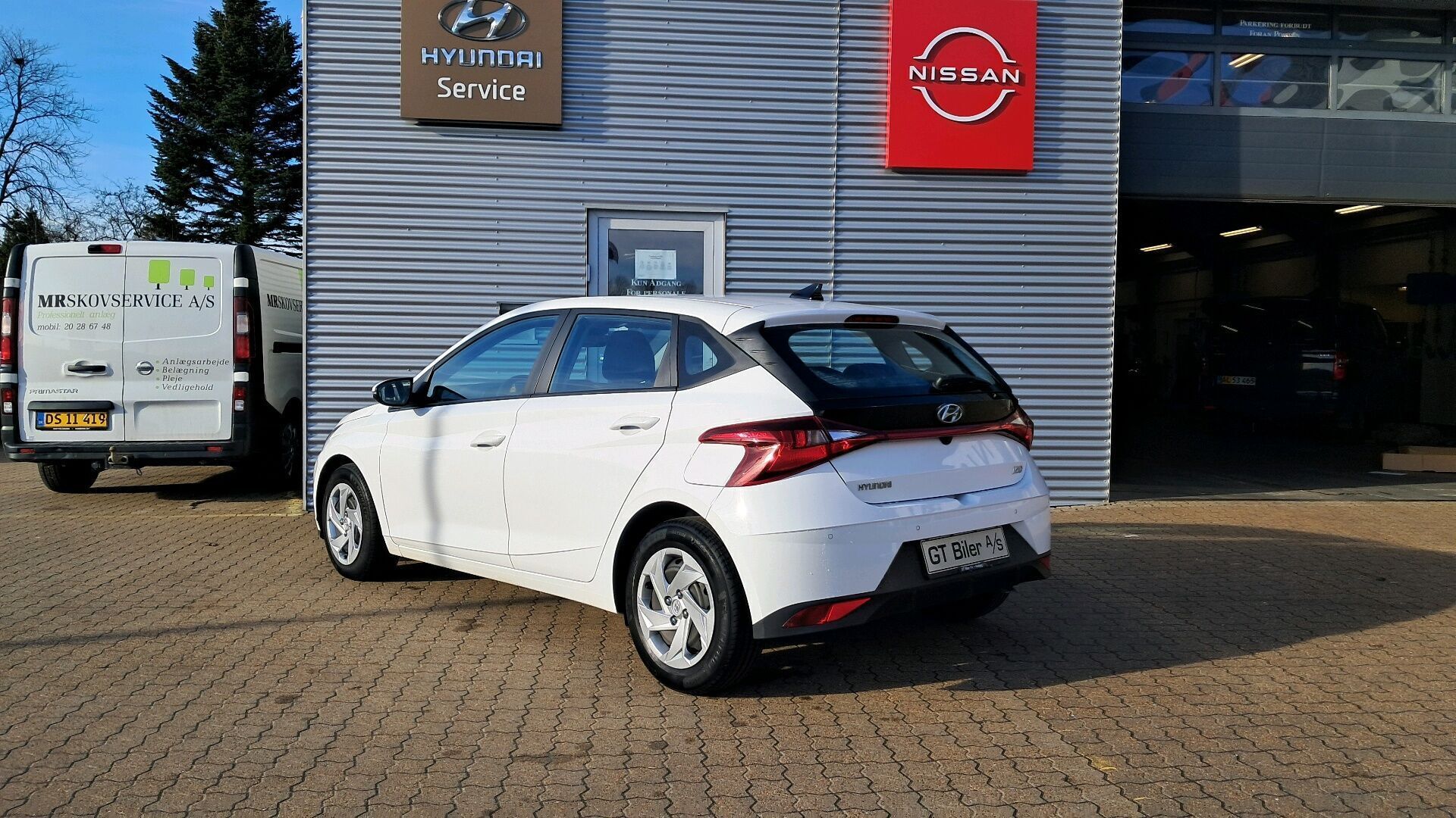 Hvid Hyundai i20 fra 2021