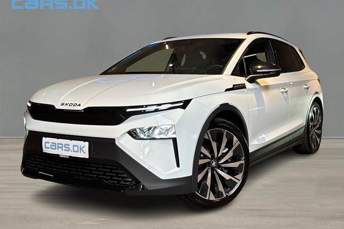 Hvid Skoda Elroq fra 2025 set udefra