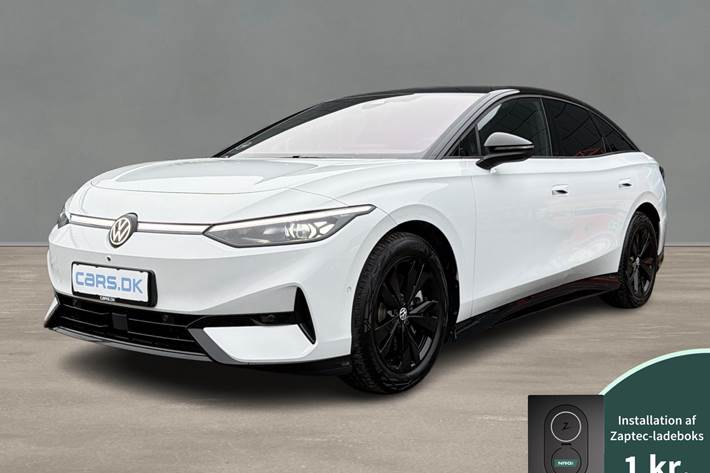 Hvid VW ID.7 fra 2025 set udefra