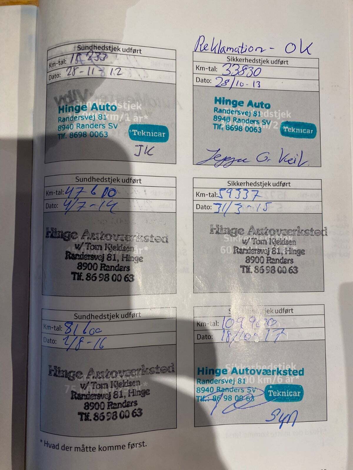 Hvid Toyota Aygo fra 2011