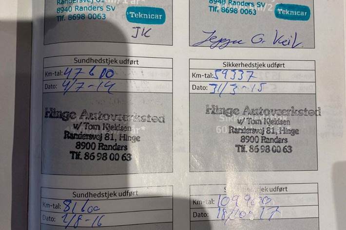 Hvid Toyota Aygo fra 2011