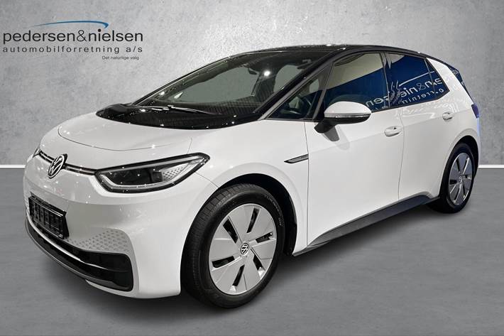 Hvid VW ID.3 fra 2021 set udefra