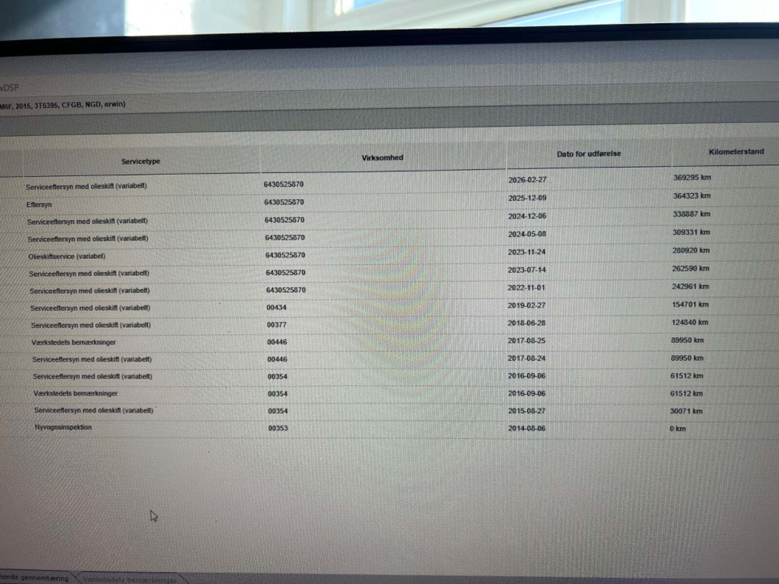 Grå Skoda Superb fra 2015