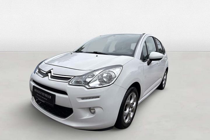 Grøn Citroën C3 fra 2016 set udefra