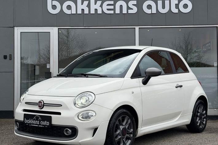 Hvid Fiat 500 fra 2019
