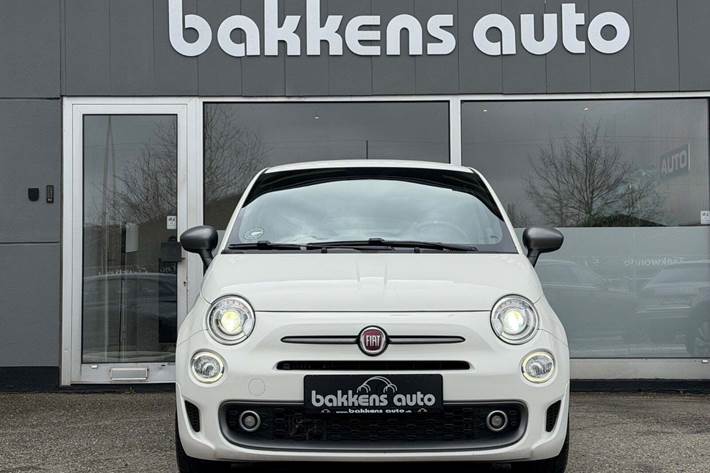 Hvid Fiat 500 fra 2019