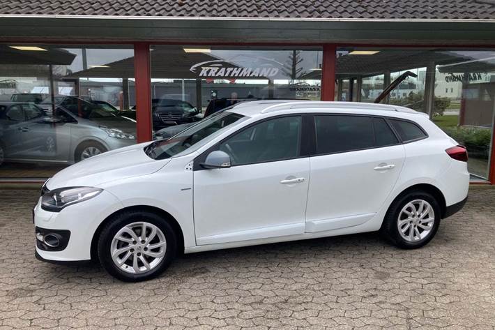 Hvid Renault Megane III fra 2014