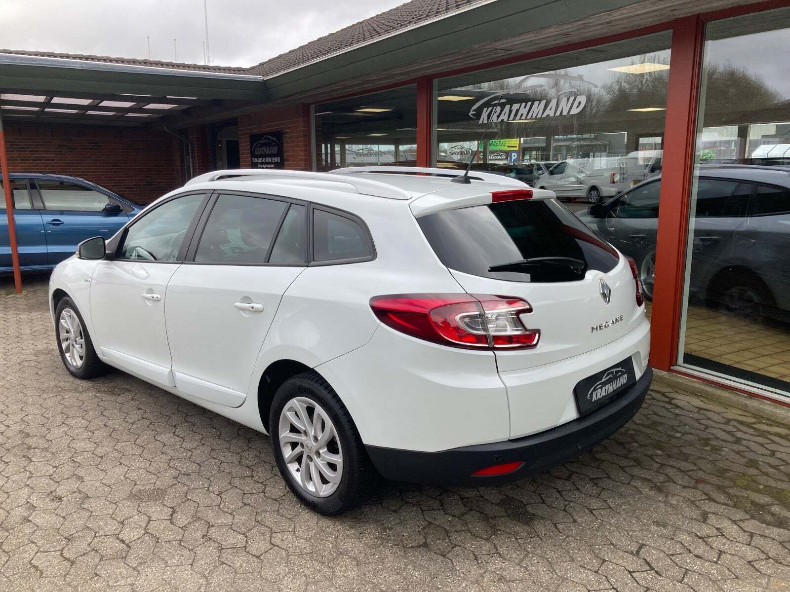 Hvid Renault Megane III fra 2014