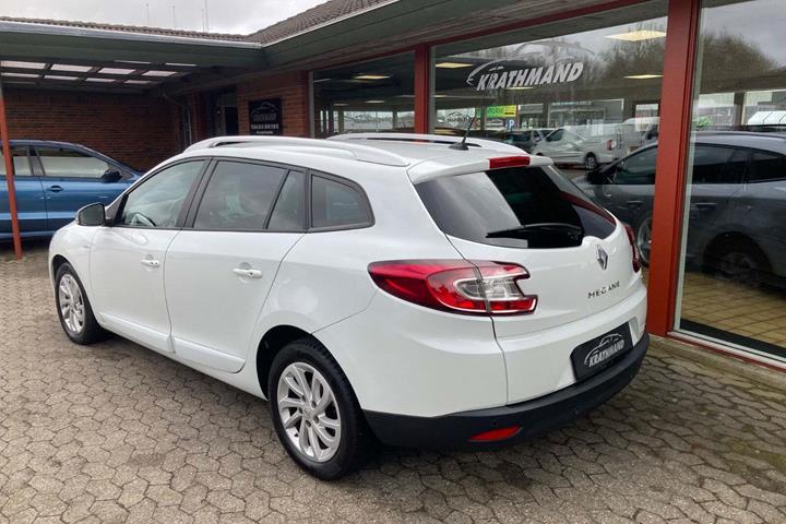 Hvid Renault Megane III fra 2014