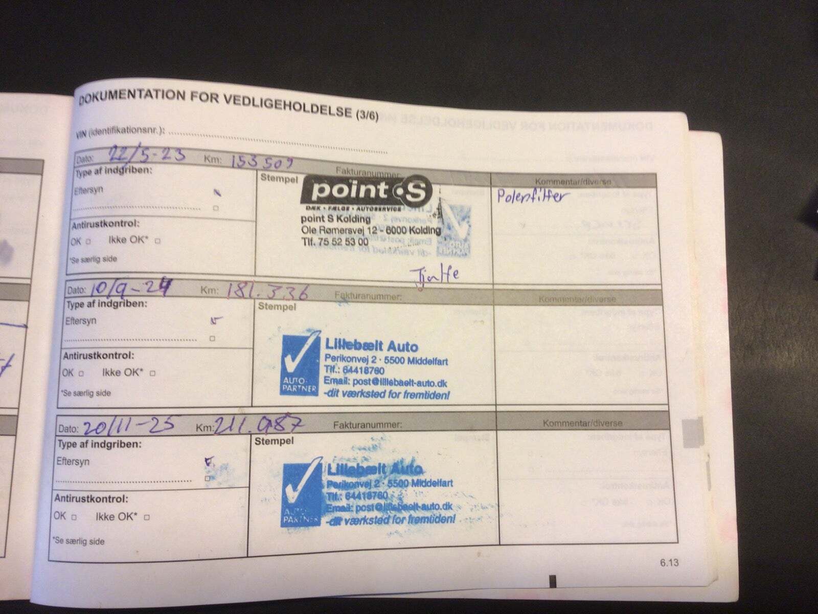 Hvid Renault Megane III fra 2014