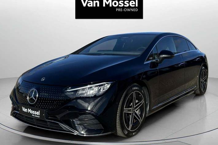 Sort Mercedes EQE350 fra 2023