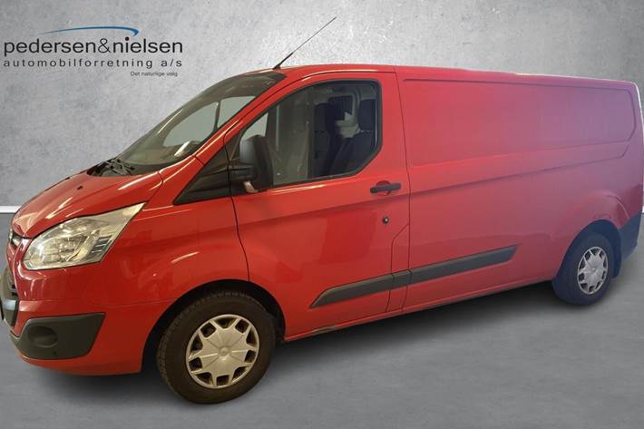 Rød Ford Transit Custom fra 2017