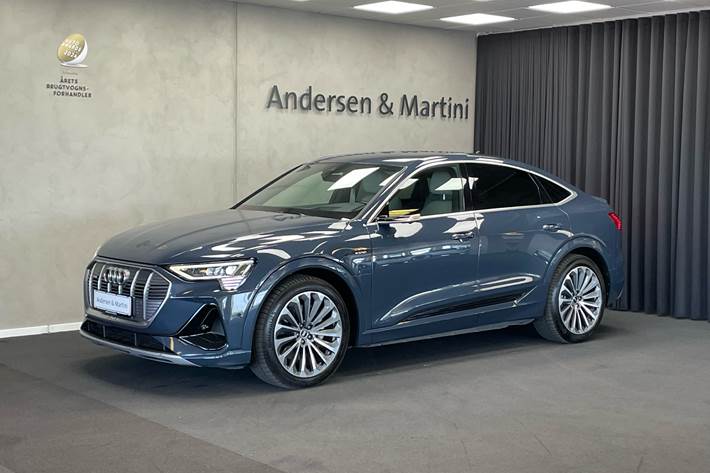 Blå Audi e-tron fra 2021
