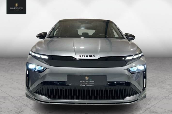 Grå Skoda Enyaq fra 2025