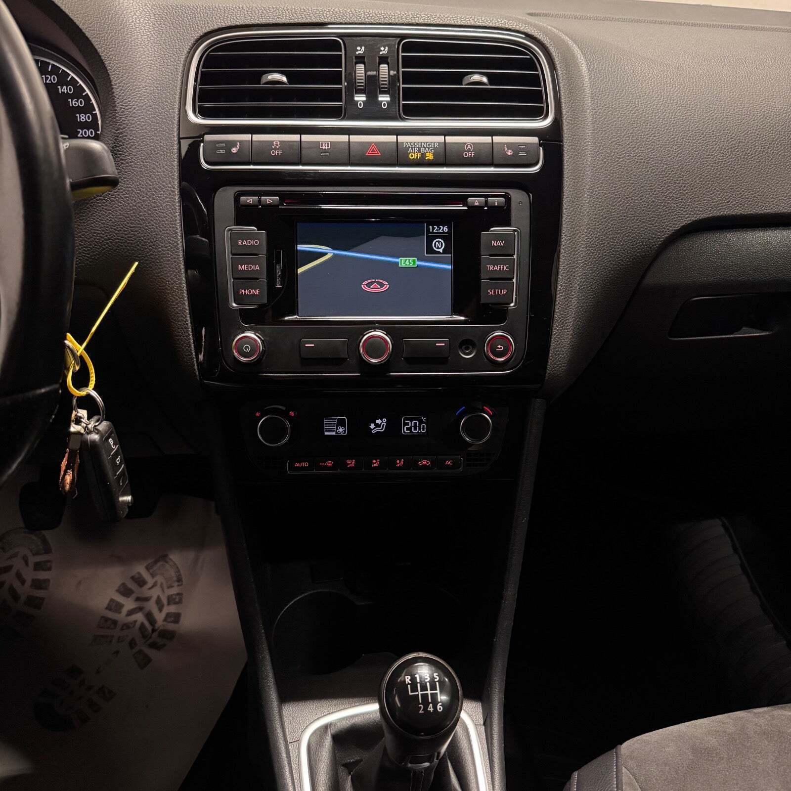 Blå VW Polo fra 2013