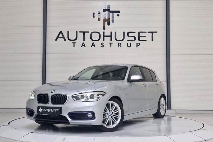 Sølv BMW 118i fra 2018