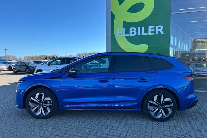 Blå Skoda Enyaq fra 2026