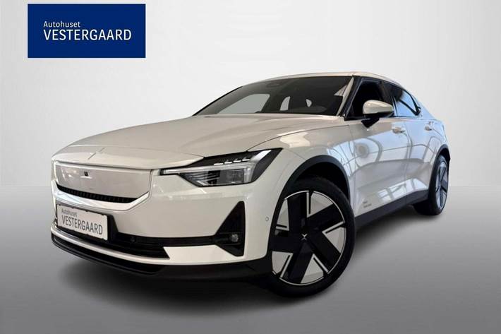 Hvid Polestar 2 fra 2026 set udefra