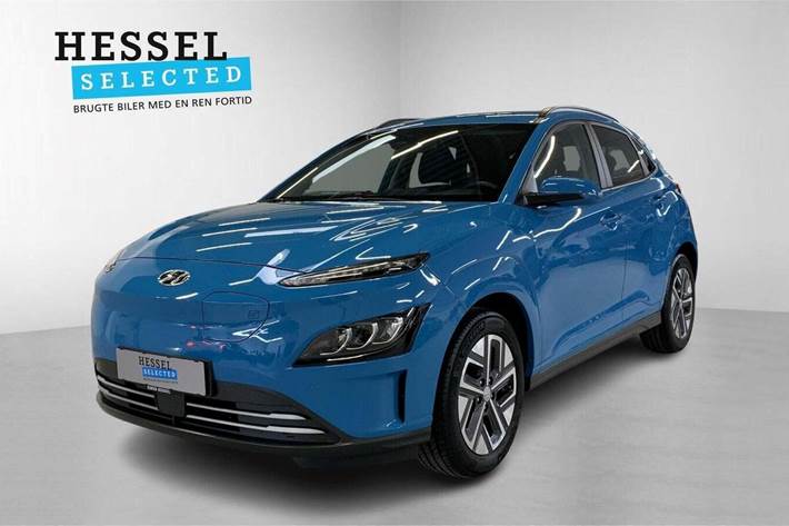 Blå Hyundai Kona fra 2022