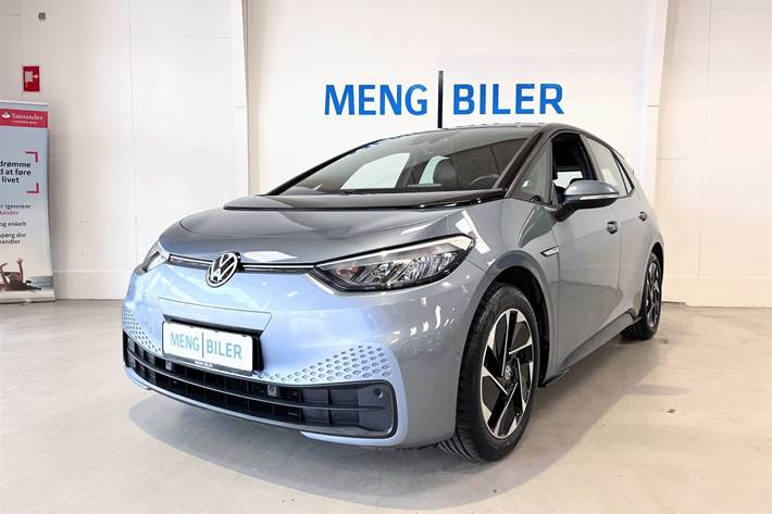 Blå VW ID.3 fra 2022 set udefra
