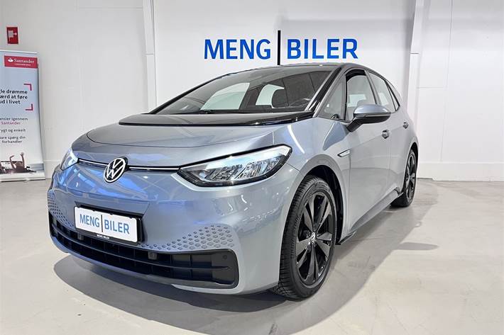 Grå VW ID.3 fra 2020 set udefra