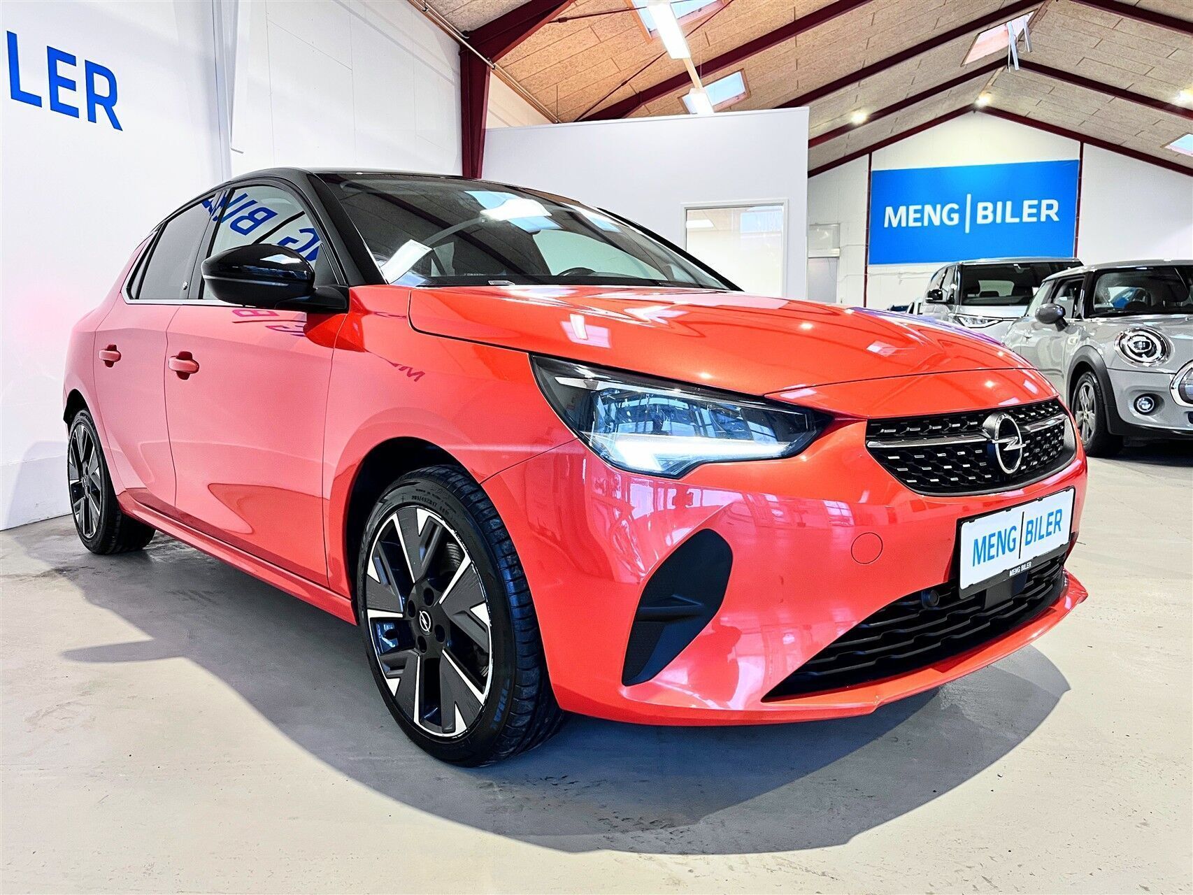 Orange Opel Corsa-e fra 2020
