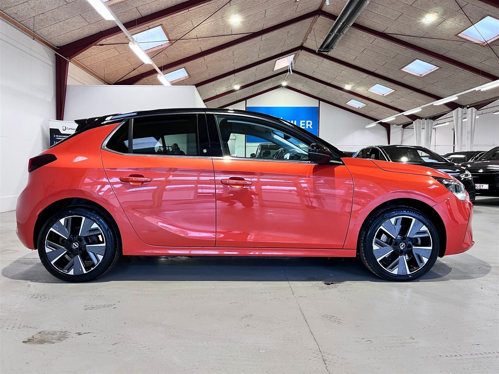 Orange Opel Corsa-e fra 2020