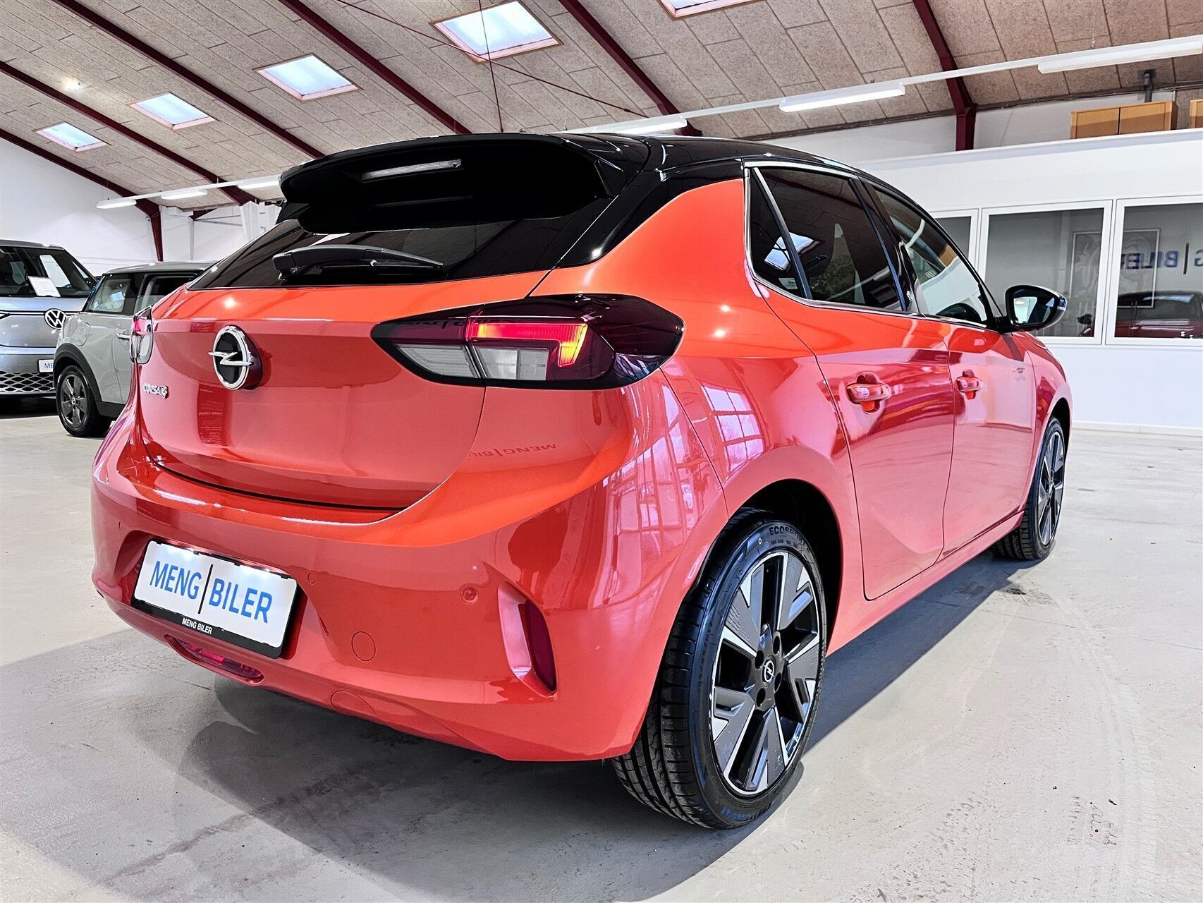 Orange Opel Corsa-e fra 2020