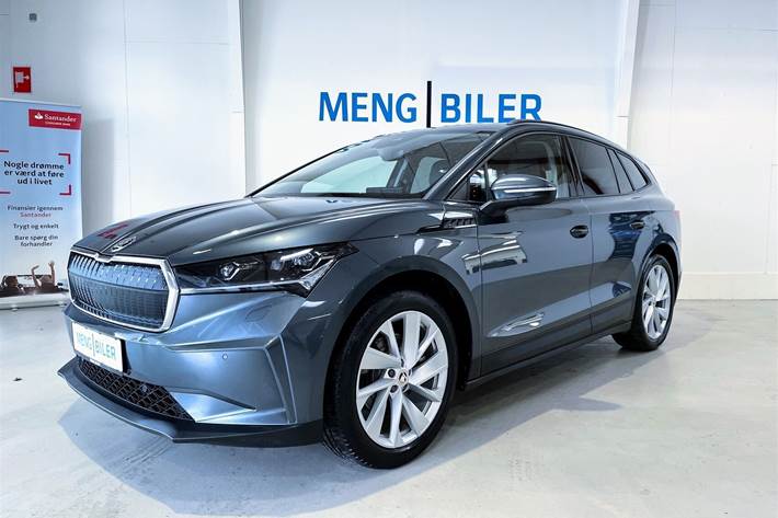 Grå Skoda Enyaq iV fra 2022