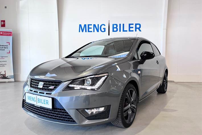 Grå Seat Ibiza fra 2016 set udefra