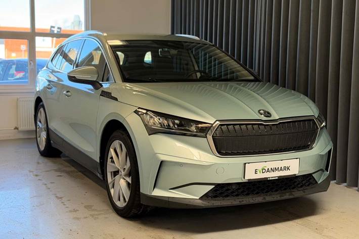 Turquoise Skoda Enyaq fra 2021