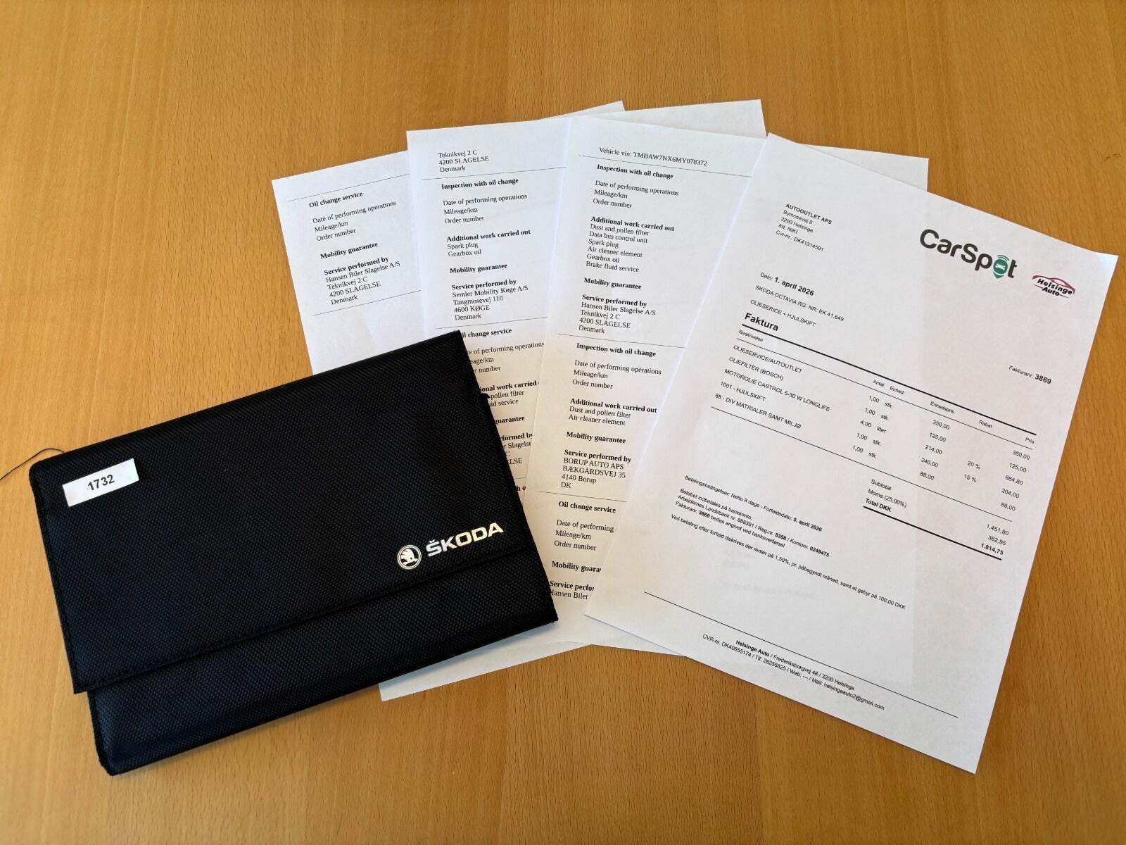 Grå Skoda Octavia fra 2021