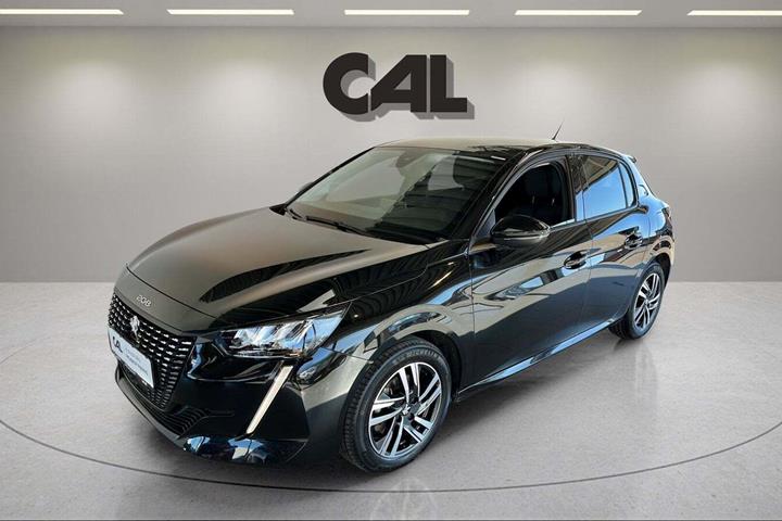 Sort Peugeot 208 fra 2023 set udefra