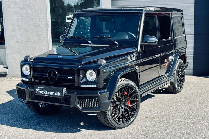 Sort Mercedes G63 fra 2017 set udefra