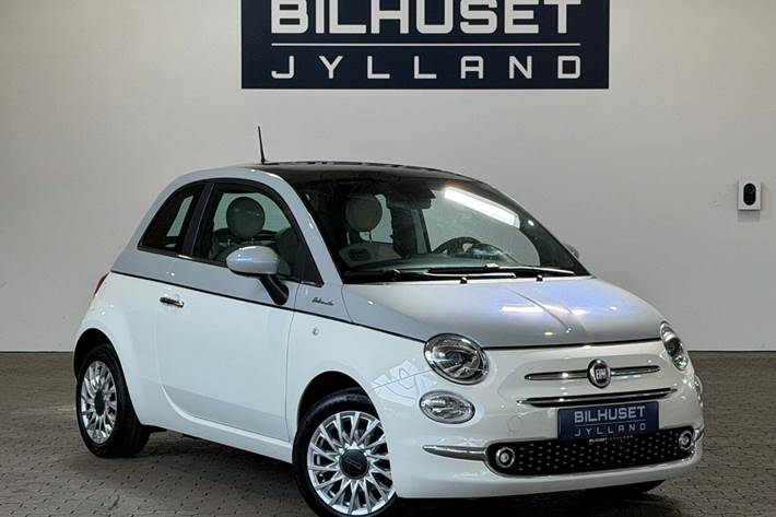 Hvid Fiat 500 fra 2021