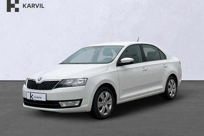 Hvid Skoda Rapid fra 2016