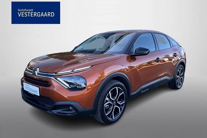 Orange Citroën ë-C4 fra 2022 set udefra