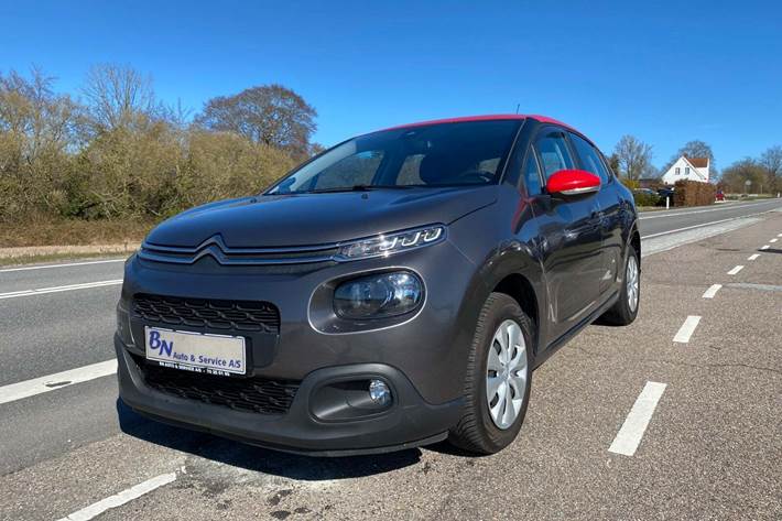 Grå Citroën C3 fra 2019 set udefra