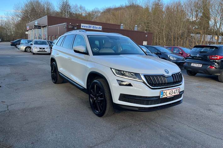 Hvid Skoda Kodiaq fra 2019
