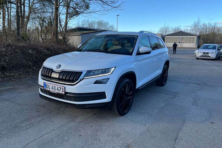Hvid Skoda Kodiaq fra 2019