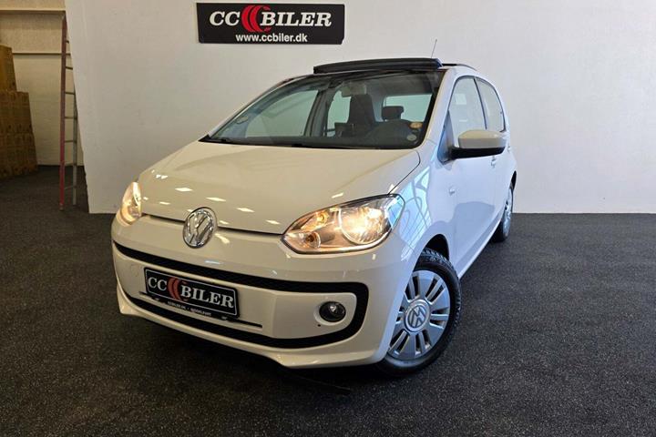 Hvid VW UP! fra 2013 set udefra