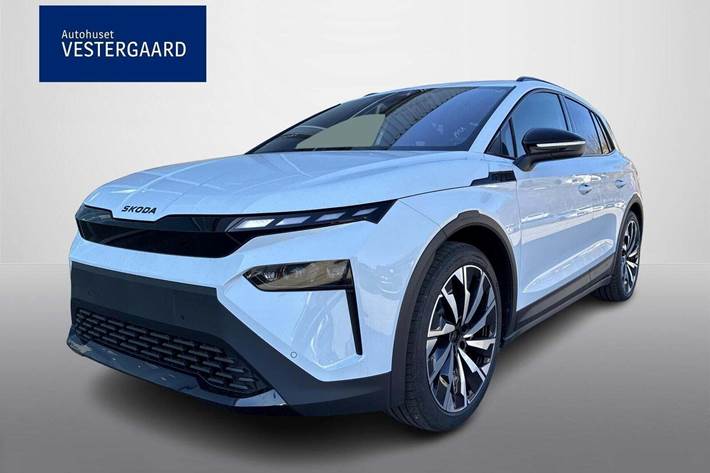 Hvid Skoda Elroq fra 2026 set udefra