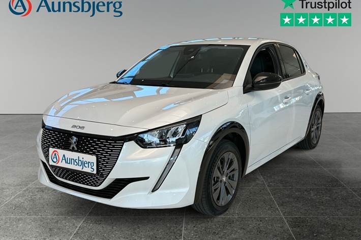 Hvid Peugeot e-208 fra 2022