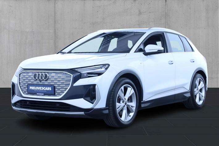 Hvid Audi Q4 e-tron fra 2022