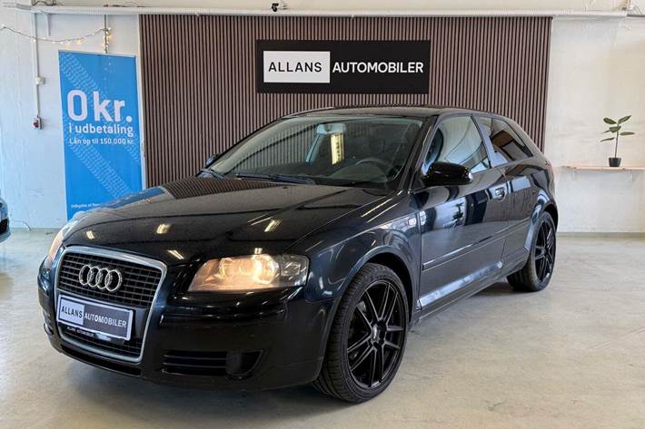 Sort Audi A3 fra 2005