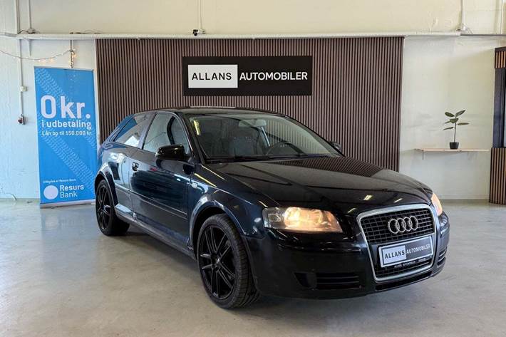 Sort Audi A3 fra 2005