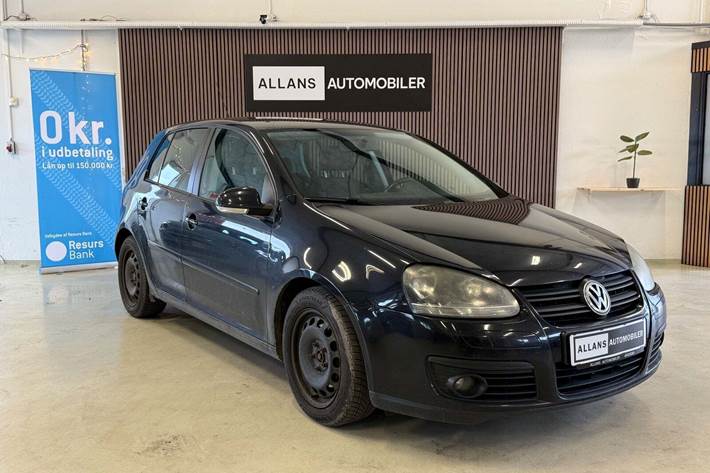 Sort VW Golf V fra 2007