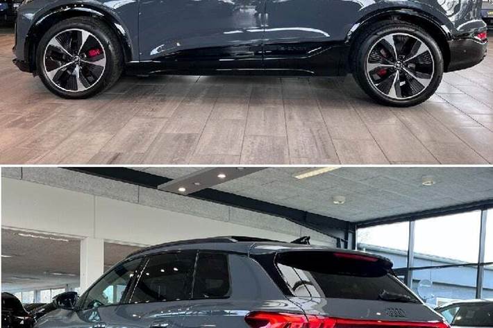 Grå Audi Q6 e-tron fra 2024